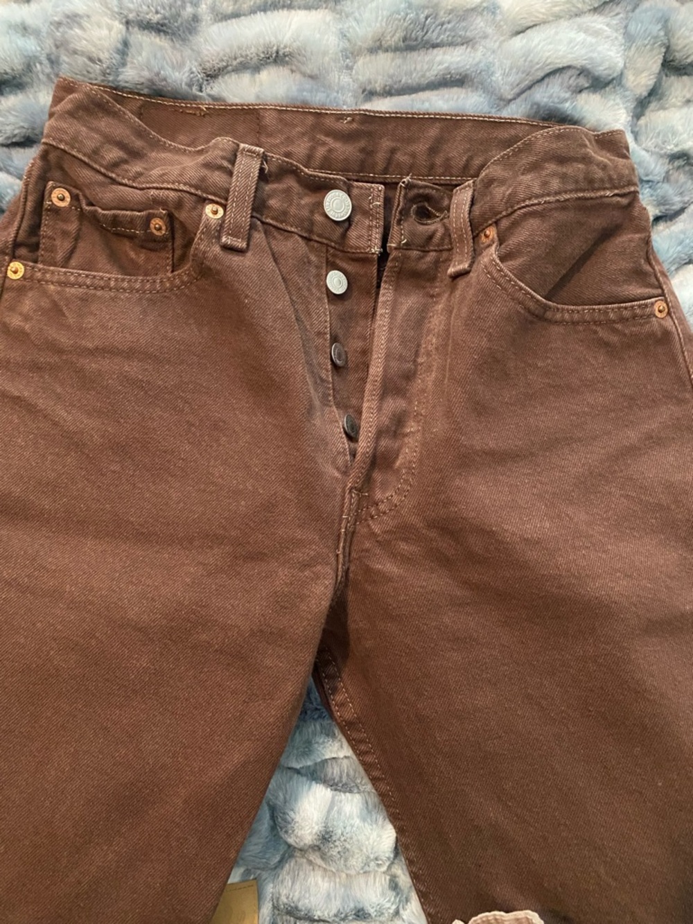 Levi's Vintage Brown Women's Button-Fly Jeans
